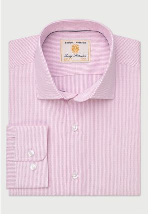 Regular Fit Pink Fine Stripe Shirt