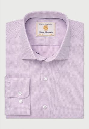 Tailored Fit Lilac Dobby Shirt