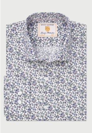 Regular Fit Lilac Ditsy Floral Shirt