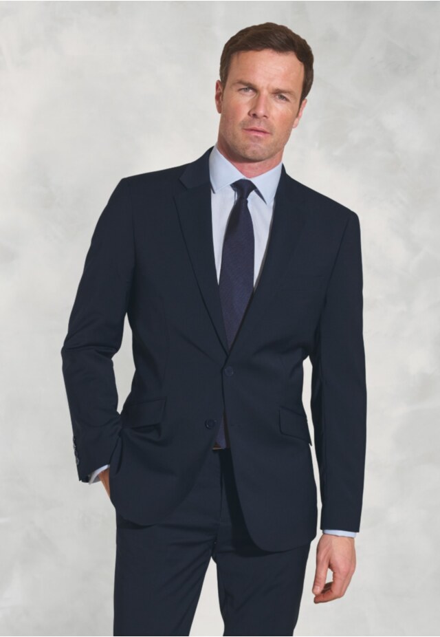 Tailored Fit Avalino Navy Suit - Vest Optional
