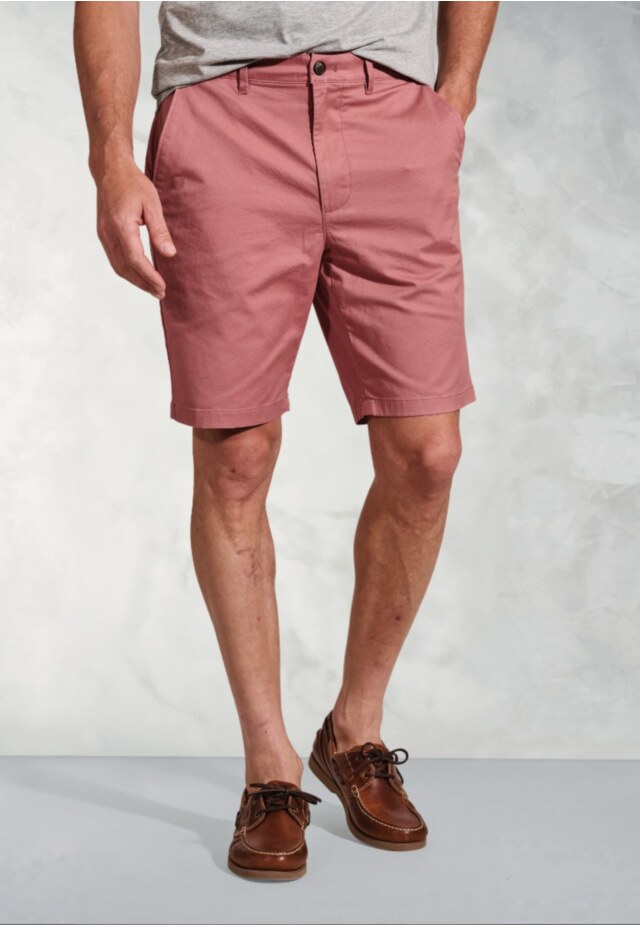 Leo Rose Stretch Cotton Chino Shorts