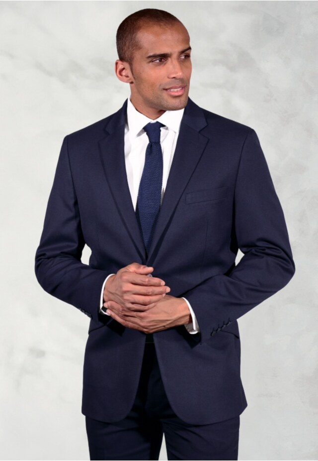 Tailored Fit Phene Navy Suit Jacket