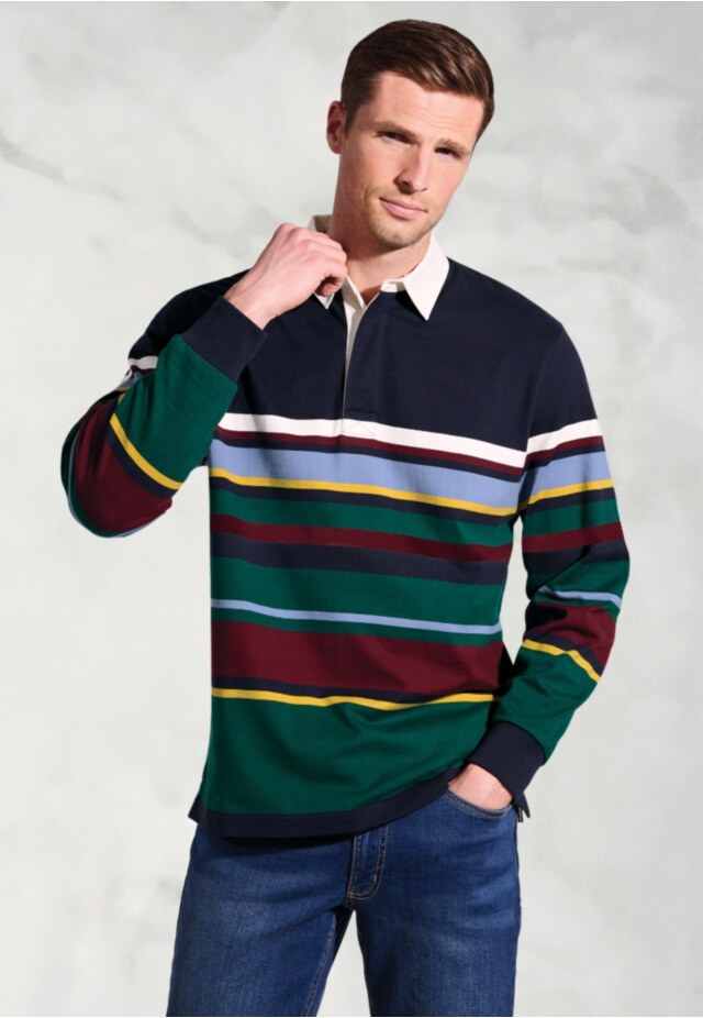Wilton Multi-Stripe Cotton Rugby Shirt