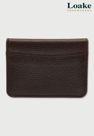 Loake Fenchurch Brown Grain Leather Card Holder