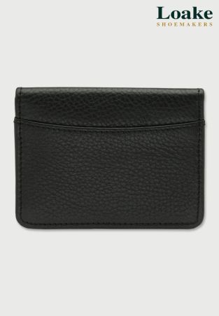 Loake Fenchurch Black Grain Leather Card Holder