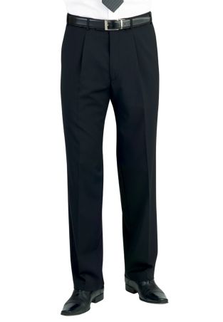 Regular Fit Imola Black Wool Blend Suit Pants