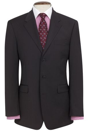 Regular Fit Imola Black Three Button Blend Suit