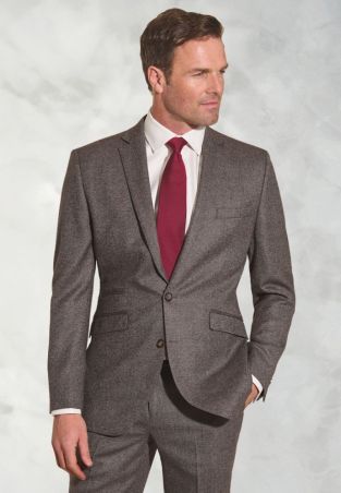 Tailored Fit Clifford Grey Donegal Wool Suit Jacket