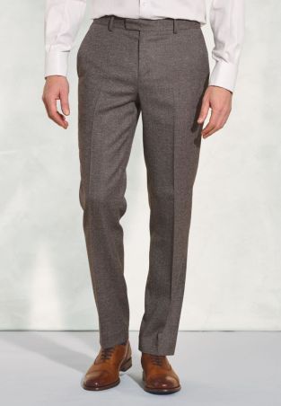 Tailored Fit Clifford Grey Donegal Wool Suit Pants