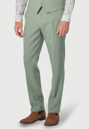 Tailored Fit Constable Sage Linen Blend Suit Pants
