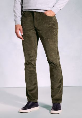 Tailored Fit Cunningham Khaki Supima® Corduroy Jeans