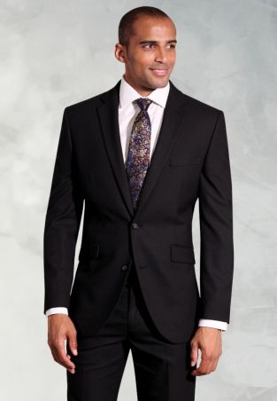 Tailored Fit Dijon Black Suit Jacket