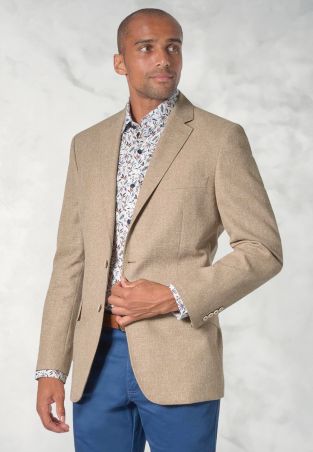 Regular Fit Federer Natural Textured Jacket