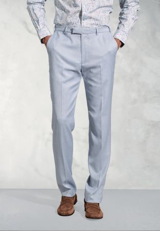 Tailored Fit Hardy Blue Textured Occasion Suit Pants