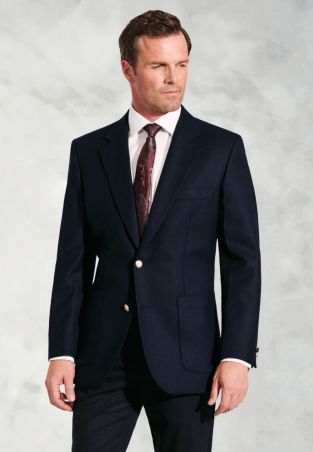 Regular Fit Oxford Navy Pure New Wool Blazer