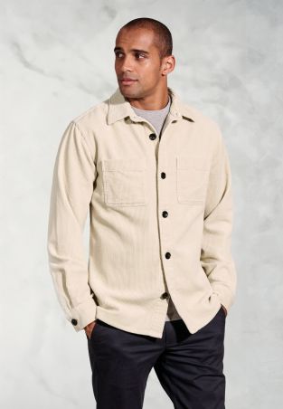 Richards Ecru Corduroy Overshirt