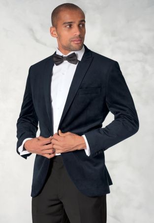 Tailored Fit Severn Midnight Velvet Evening Suit