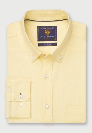Regular Fit Lemon Oxford Cotton Shirt