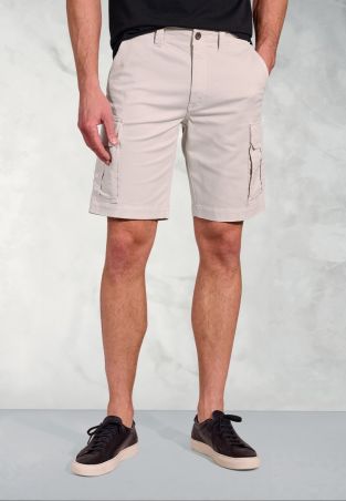 Statham Stone Cotton Stretch Cargo Shorts