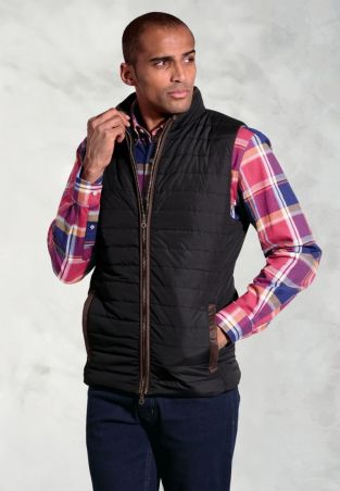 Tampa Black Quilted Puffer Vest