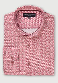 Regular Fit Strawberry Print Oxford Cotton Shirt