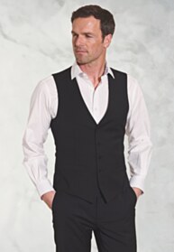 Tailored Fit Avalino Black Vest