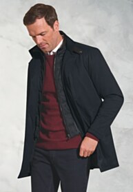 Bradshaw Navy Shortie Raincoat