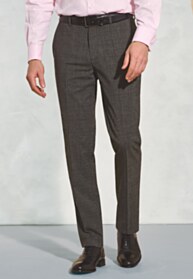 Tailored Fit Cassino Grey Check Washable Suit Pants