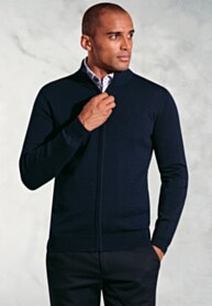 Columbus Navy Full Zip Cardigan