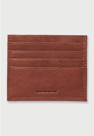 Leather Tan RFID Credit Card Holder