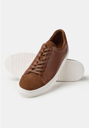 Tan Leather Sneakers