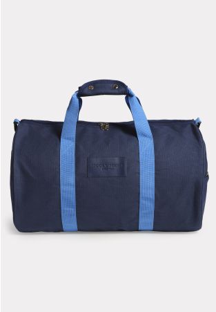 Navy Cotton Canvas Duffle Bag