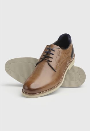 Tan Leather Derby Shoe