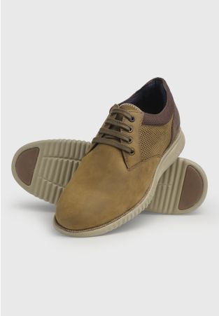 Light Tan Nubuck Lightweight Casual Shoe