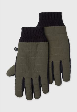 Olive Waterproof Quilted Glove