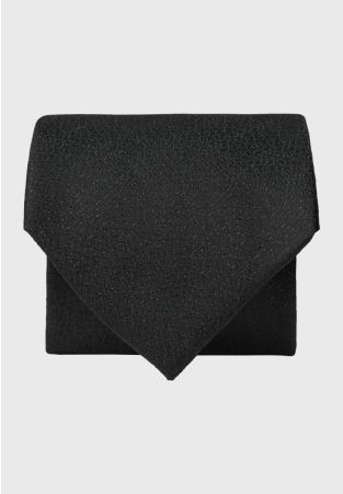Black Lurex® Jacquard Evening Tie