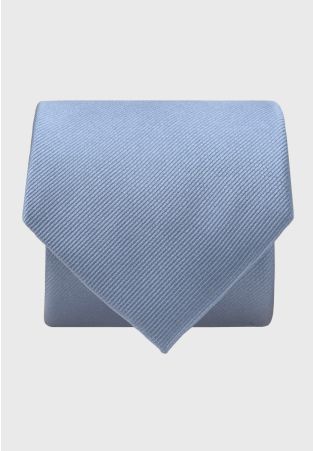 Sky Blue Twill Pure Silk Tie