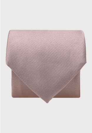 Pink Twill Pure Silk Tie