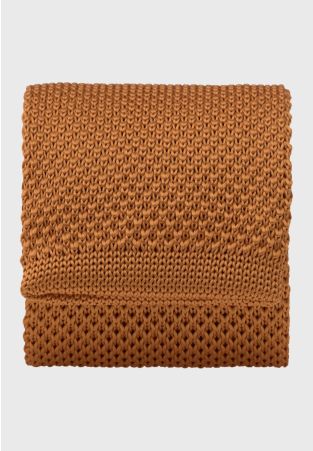 Mustard Knitted Tie