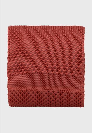 Orange Knitted Tie