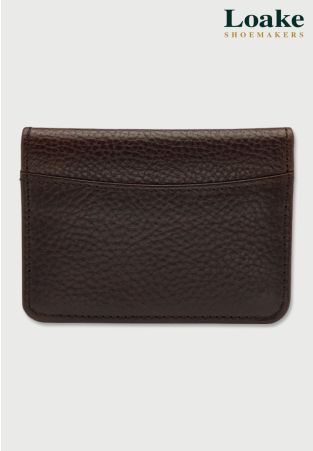 Loake Fenchurch Brown Grain Leather Card Holder