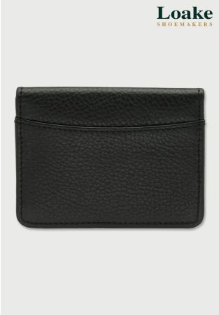 Loake Fenchurch Black Grain Leather Card Holder