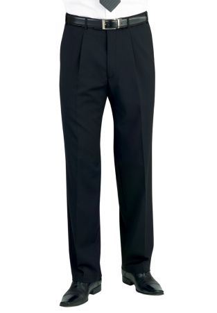 Regular Fit Imola Black Wool Blend Suit Pants