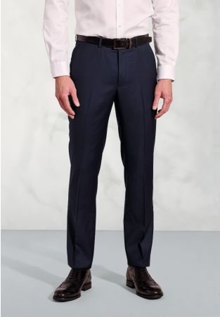 Tailored Fit Affleck Navy British Wool Suit Pants