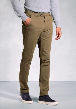 Regular Fit Aristotle Sand Textured Cotton Stretch Chinos