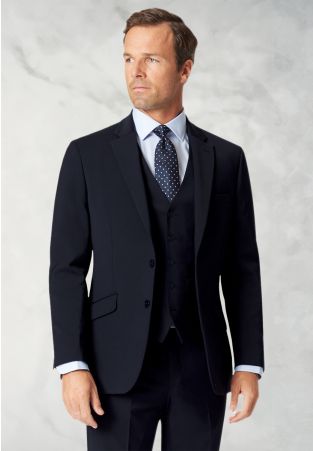Tailored Fit Avalino Navy Suit - Vest Optional