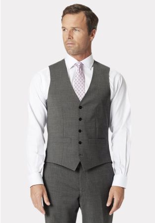 Tailored Fit Avalino Grey Waistcoat