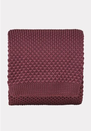 Wine Knitted Tie
