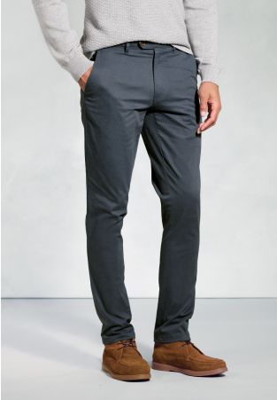 Regular Fit Ben Air Force Blue Cotton Stretch Chinos