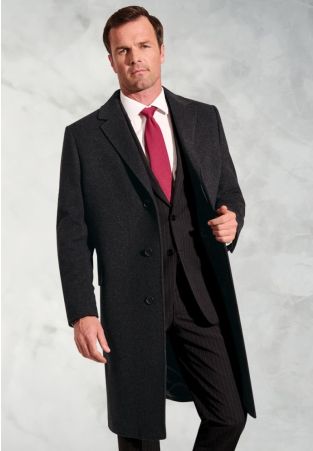 Bond Grey Wool Cashmere Overcoat